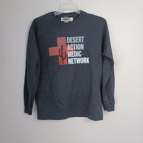 DESERT ACTION MEDIC NETWORK Men's Shirt Long Sleeve M Black - Picture 1 of 1